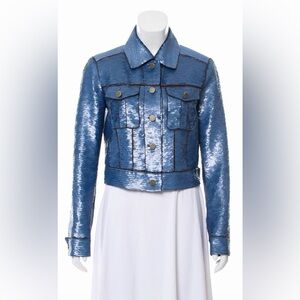 💢SOLD💢 Veronica Beard Sequin Blue Luz Jacket